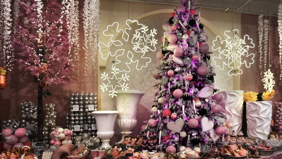 Festive seasonal decor display editorial